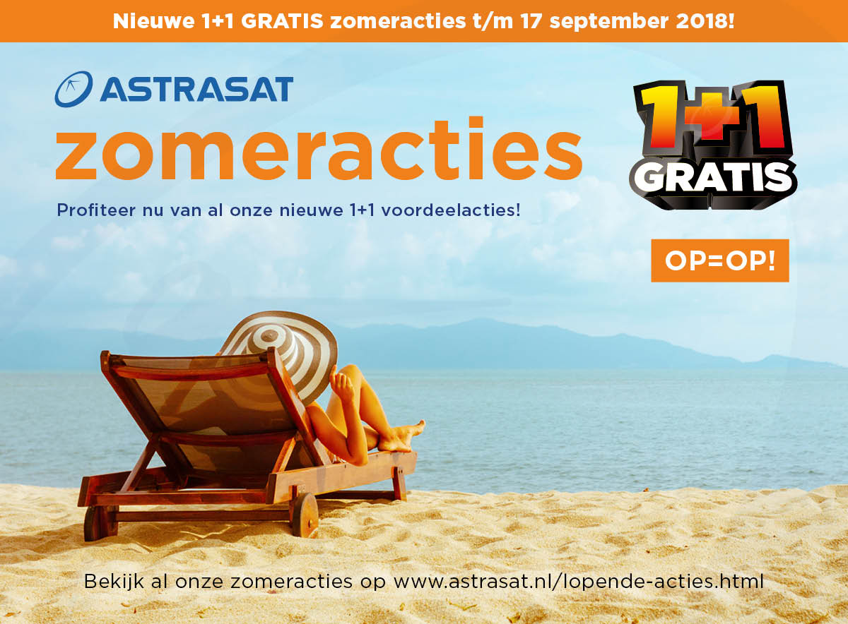 Nieuwe 1+1 GRATIS zomeracties t/m 17 september 2018!