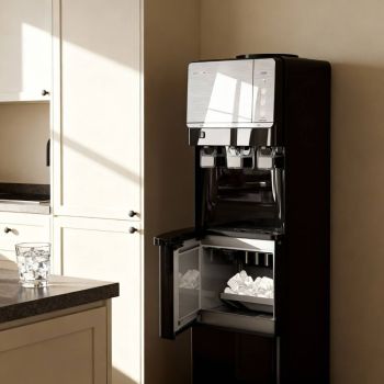 Amiko IM-8000 Luxe Waterdispenser met IJsfunctie Zwart – Warm, Koud & Heet Water