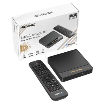 Amiko Mira X-5200 BT Linux 4K UHD Bluetooth Linux Mediastreamer