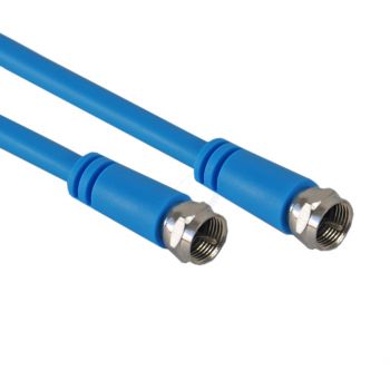 Maxview flylead coaxkabel Twin - 10 meter - Blauw