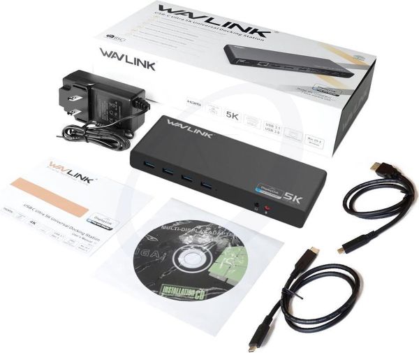 Wavlink USB-C Ultra 5K Universal Docking Station met Dual 4K