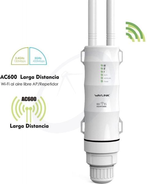 【未開封】WAVLINK AC600 High Power Dual Band Wavlink AC600 Openlucht Krachtige WiFi-versterker/Machtelijke WiFi