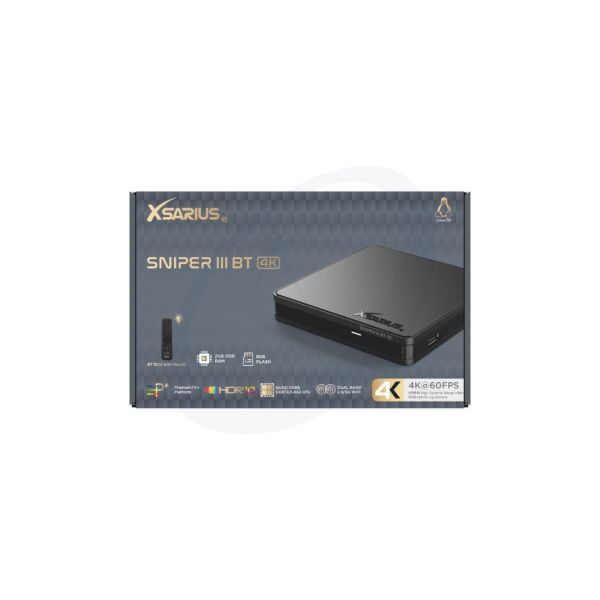 Xsarius Sniper 3 BT 4K Linux OTT Mediastreamer Xsarius Sniper 3 BT 4K Linux OTT Mediastreamer