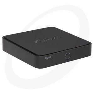 Xsarius Q5 RS 4K UHD 8K Android 9.0 IP-ontvanger, H.265, WLAN WIFI, LAN, HDR , HLG, Dolby Digital, 8 GB, USB 2.0 & USB 3.0, MicroSD-kaartsleuf, HDMI, PremiumTV platform, SPDIF, Widevine Level 1
