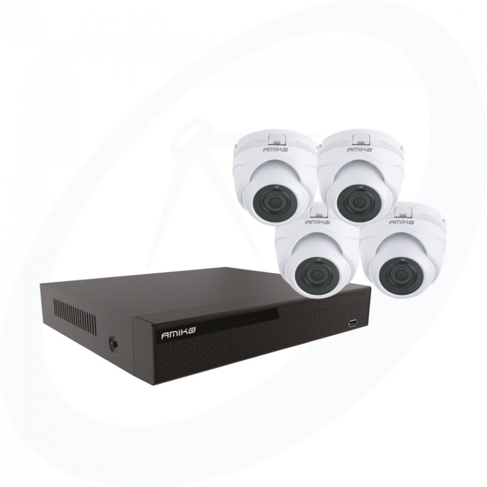 Amiko Home CCTV 4540 POE Kit - 5MP - 4 Camera's