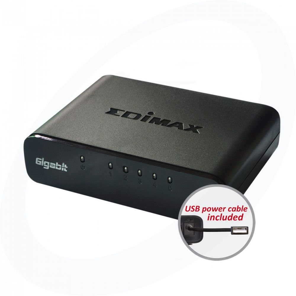 Edimax - ES-5500G V3 - NetwerkSwitch -  5-Port - 10/100/1000 Mbps